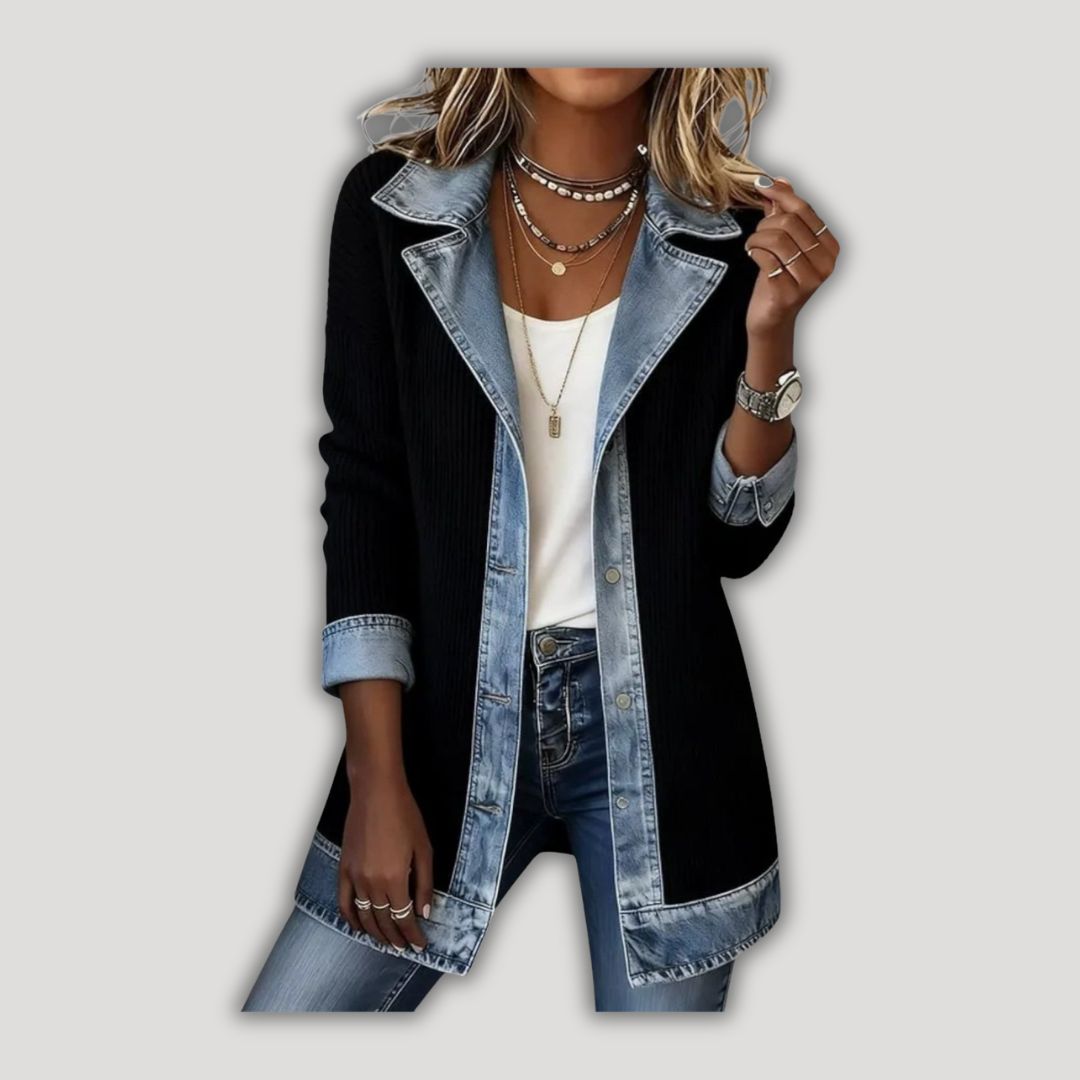 Emilia | Mixed Denim Jacket
