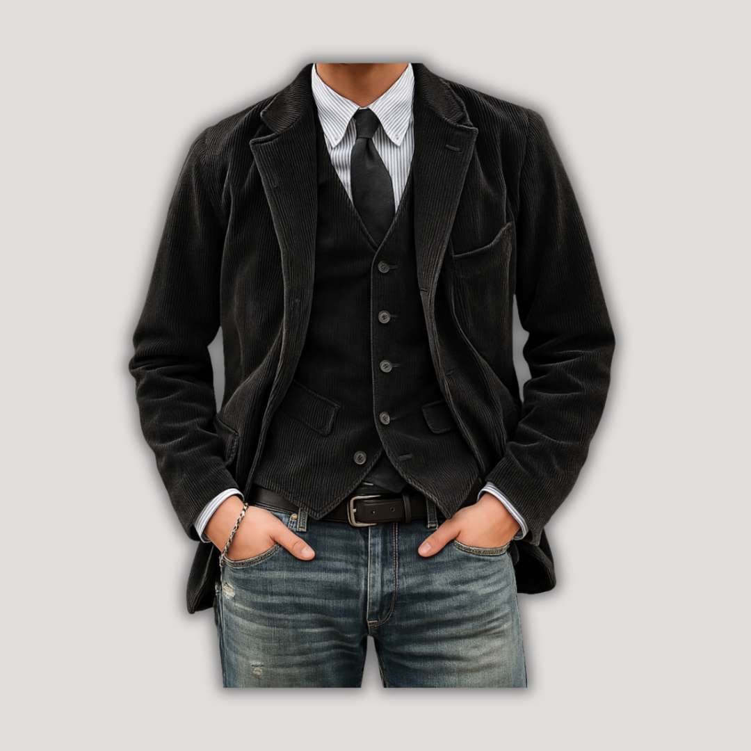 Tom | Blazer and Waistcoat Set in Velvet