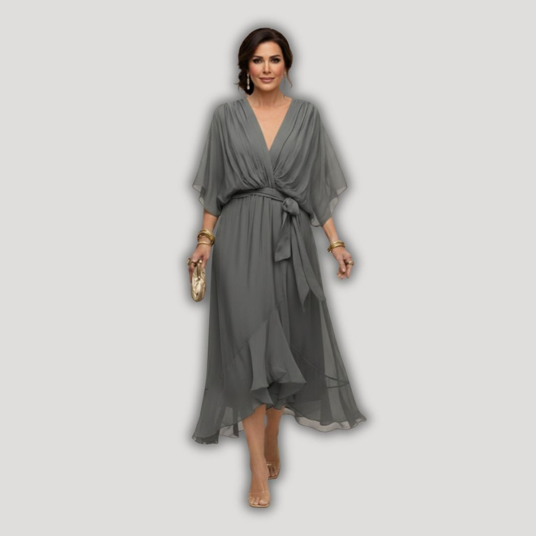 Arabella | Flowing V-Neck Silhouette Dress