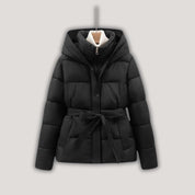 Ciara | Winter Puffer Jacket with Hood snd Belt