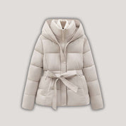 Ciara | Winter Puffer Jacket with Hood snd Belt