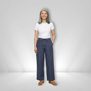 Camille | Elegant Smocked-Waist Wide-Leg Trousers
