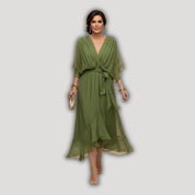 Arabella | Flowing V-Neck Silhouette Dress