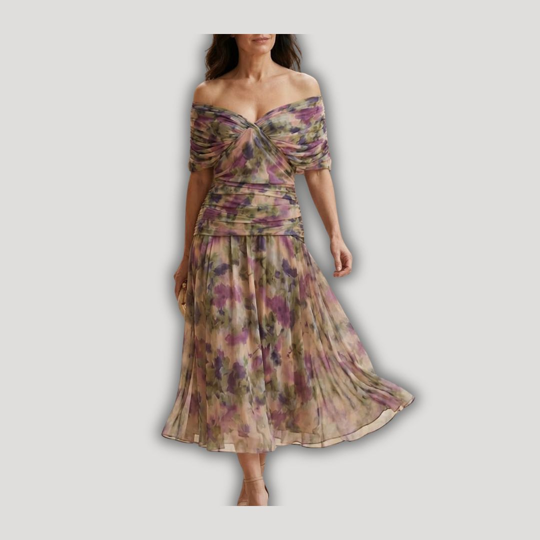 Santana | Elegant V-Neck Maxi Dress