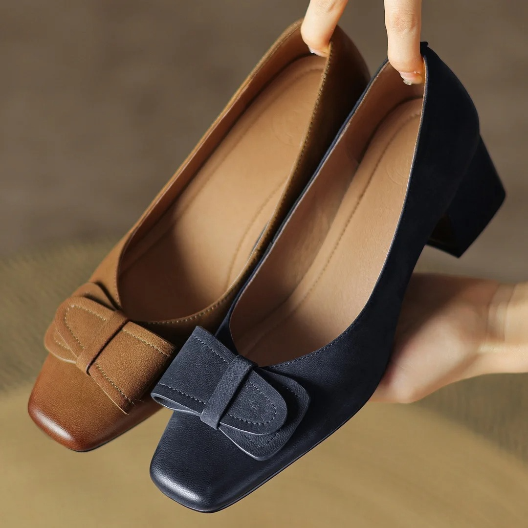 Roselle Leather Heels