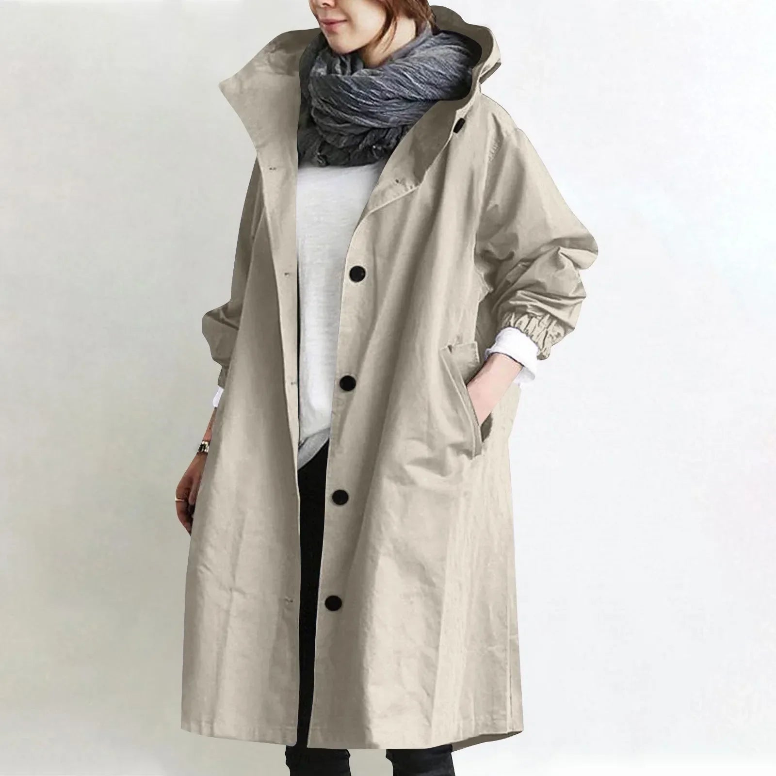 Catherine | Hooded Longline Parka Coat