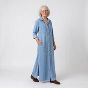 Betty | Button-Through Maxi Dress
