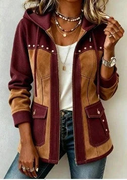 Gwen | Textured Hooded Jacket