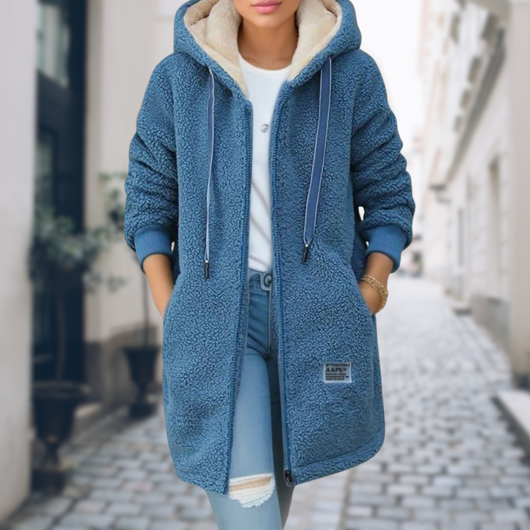 Emily | Cozy fleece hooded jacket