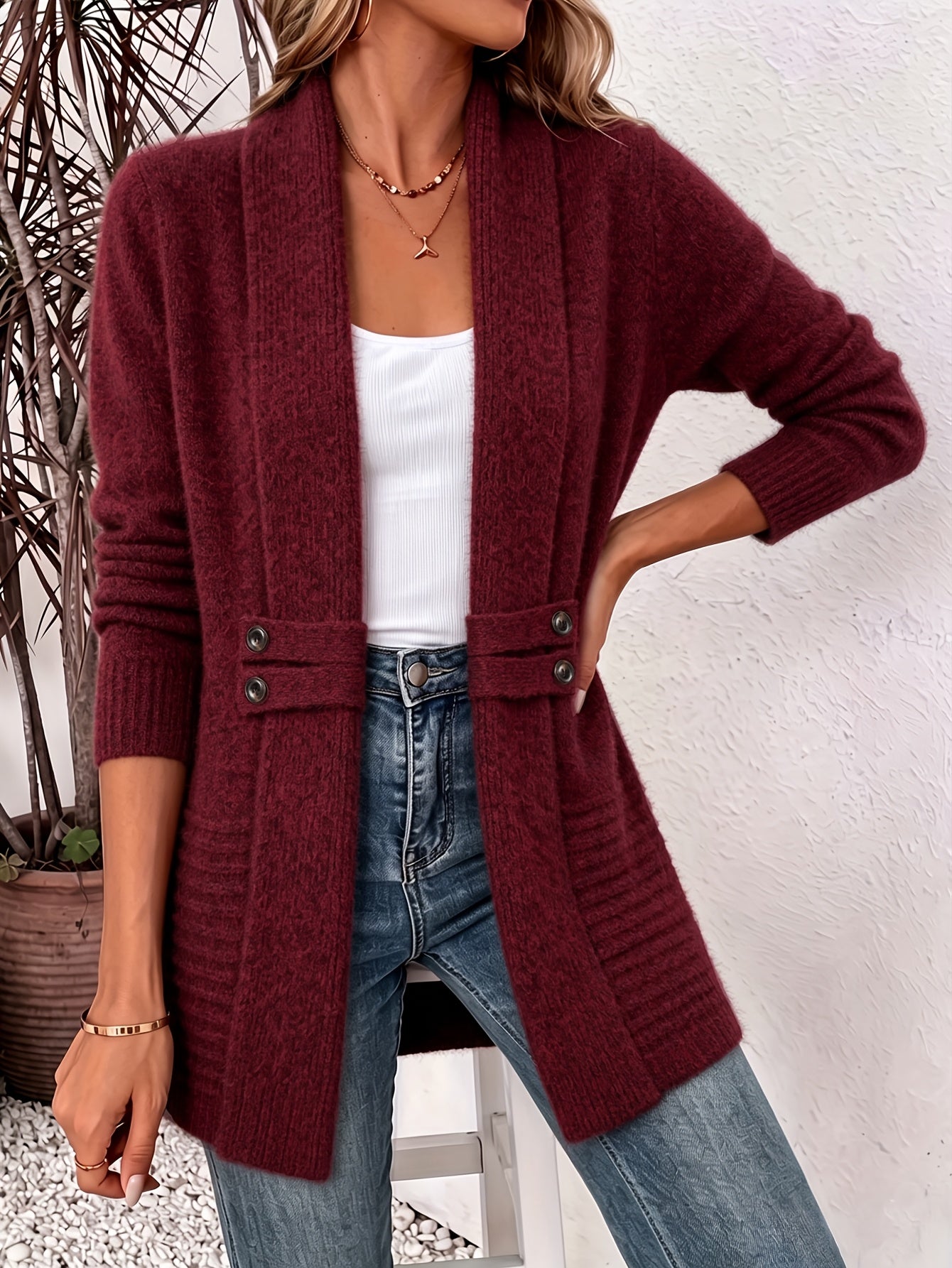 Carol | Tailored Button Cardigan