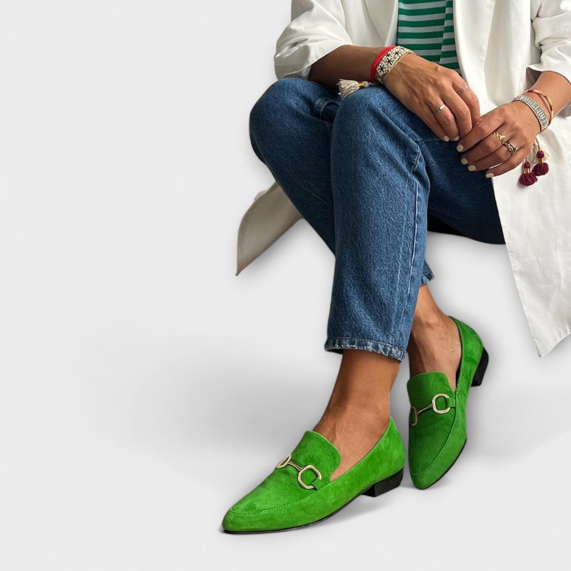 Kaia | Pointed slip-on ballerinas