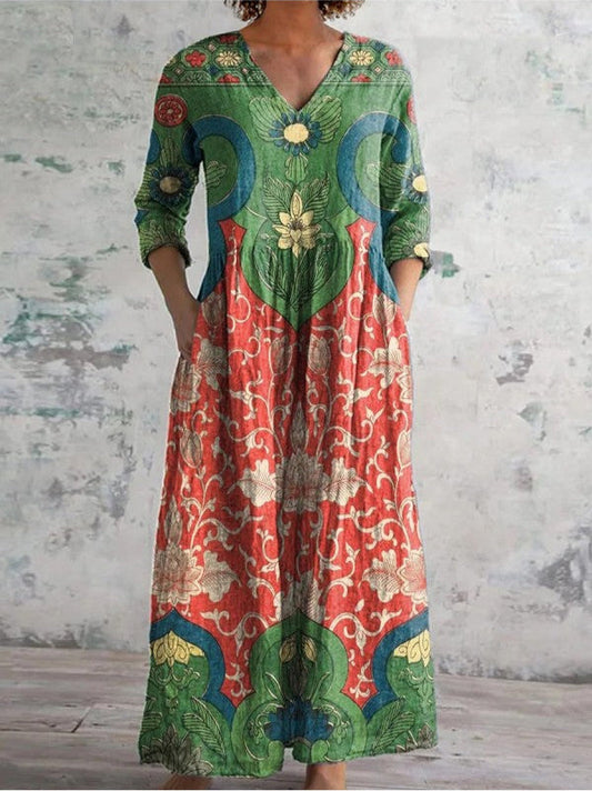 Celestine | Dress with vintage floral print