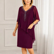 Eliza | Embellished Overlay Dress