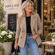 Sasha | Double-Breasted Knit Blazer