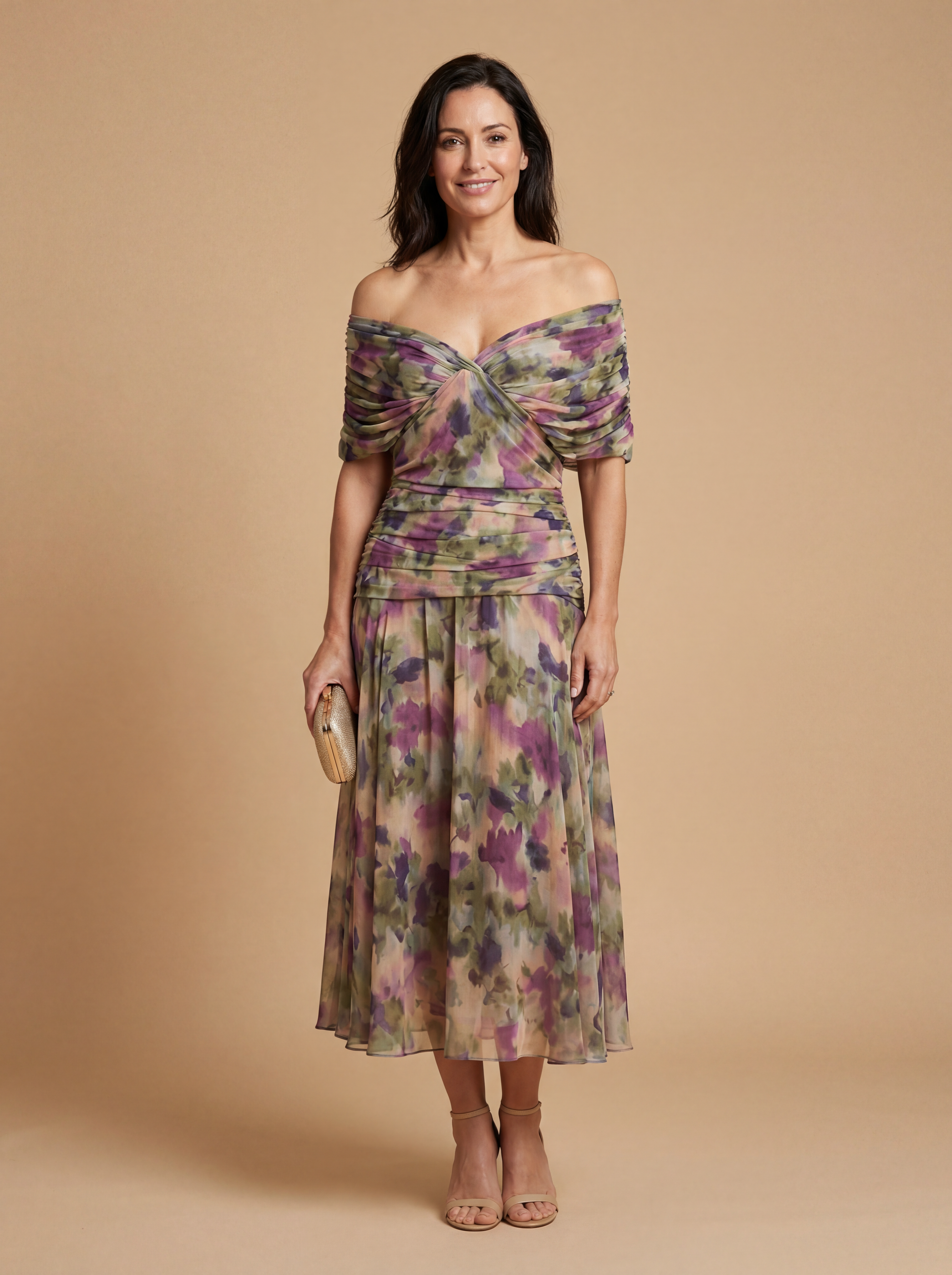 Santana | Elegant V-Neck Maxi Dress