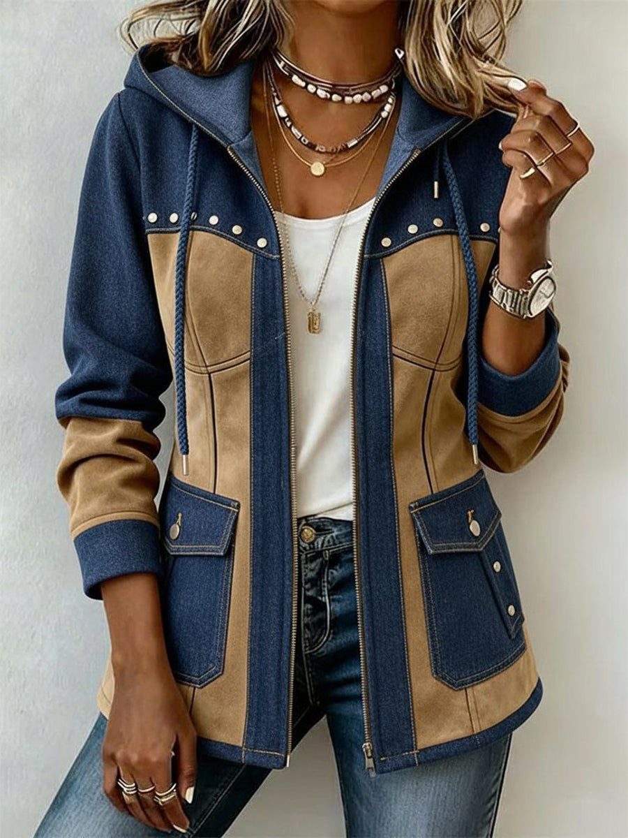 Gwen | Textured Hooded Jacket