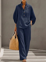 Maribel | Elegant Linen-Look Set