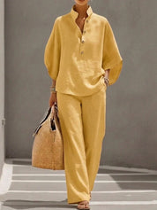 Maribel | Elegant Linen-Look Set