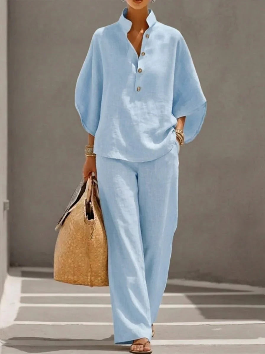 Maribel | Elegant Linen-Look Set