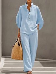 Maribel | Elegant Linen-Look Set