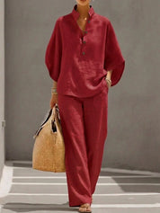 Maribel | Elegant Linen-Look Set