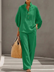 Maribel | Elegant Linen-Look Set