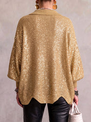 Karina | Statement Collar Knit Cardigan