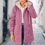 Emily | Cozy fleece hooded jacket