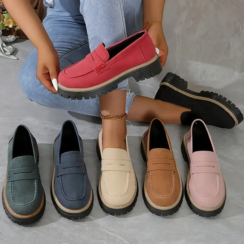 Sophia | Stylish loafers rugged sole