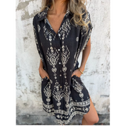 Emmeline | Printed Casual Pocket Dress
