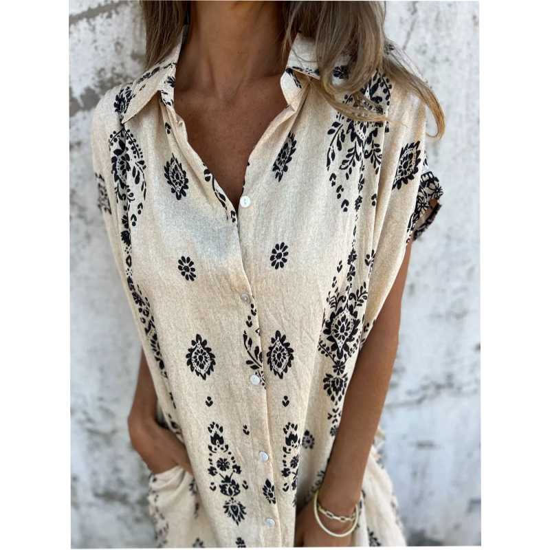 Emmeline | Printed Casual Pocket Dress