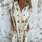 Emmeline | Printed Casual Pocket Dress